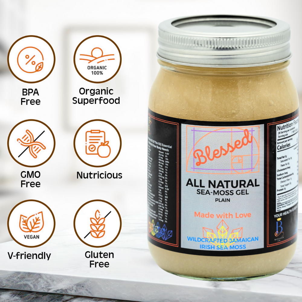 Blessed Wildcrafted REAL Fruit Infused Sea Moss Gels